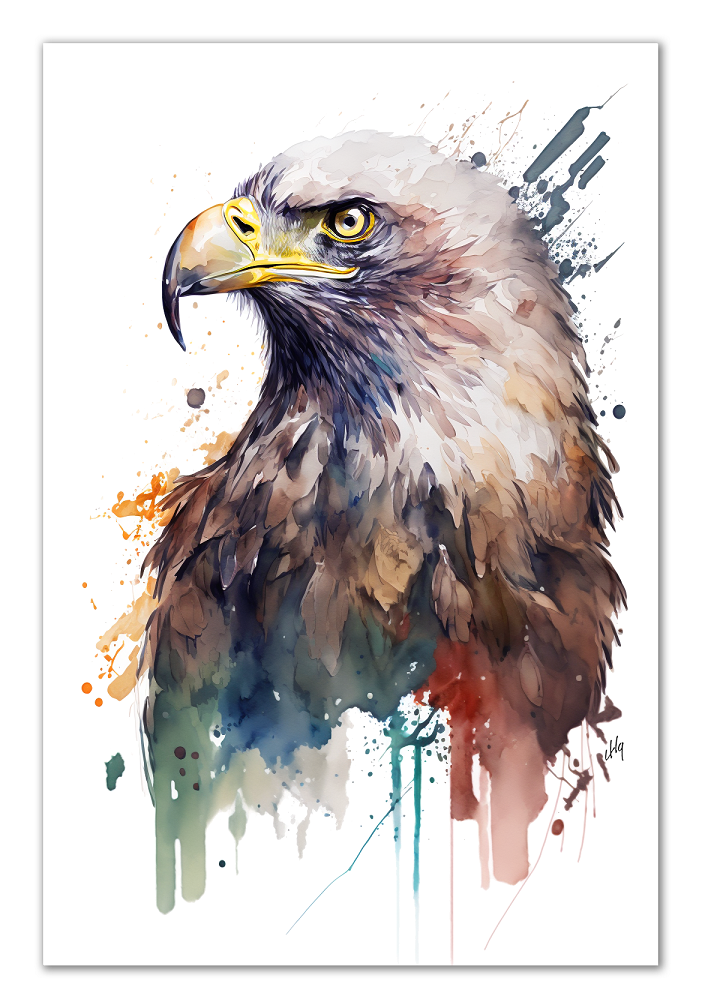 Eagle Wall Art from the Wildlife Collection, an evocative portrayal on canvas, capturing the majestic flight and spirit of this noble bird. Ideal for contemporary wall art enthusiasts, nature-inspired gallery walls, statement canvas pieces, and modern home art installations