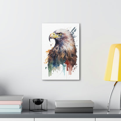 Eagle Wall Art from the Wildlife Collection, an evocative portrayal on canvas, capturing the majestic flight and spirit of this noble bird. Ideal for contemporary wall art enthusiasts, nature-inspired gallery walls, statement canvas pieces, and modern home art installations