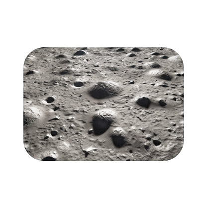 Elevate your bathroom decor to celestial heights with Walking on the Moon - Decor Bath Mat. Its mesmerizing lunar landscape on resilient microfiber material transforms your bathroom into a lunar landing site. The anti-skid backing ensures stability, and fortified edges promise enduring quality.