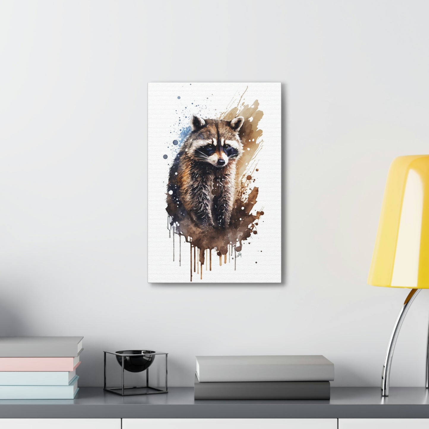 Raccoon Wall Art from the Wildlife Collection elegantly captures the curious and nimble essence of this nocturnal creature on canvas. Perfectly suited for spaces seeking a touch of natural intrigue, this piece offers a harmonious blend of artistry and nature, effortlessly complementing a diverse range of interiors.