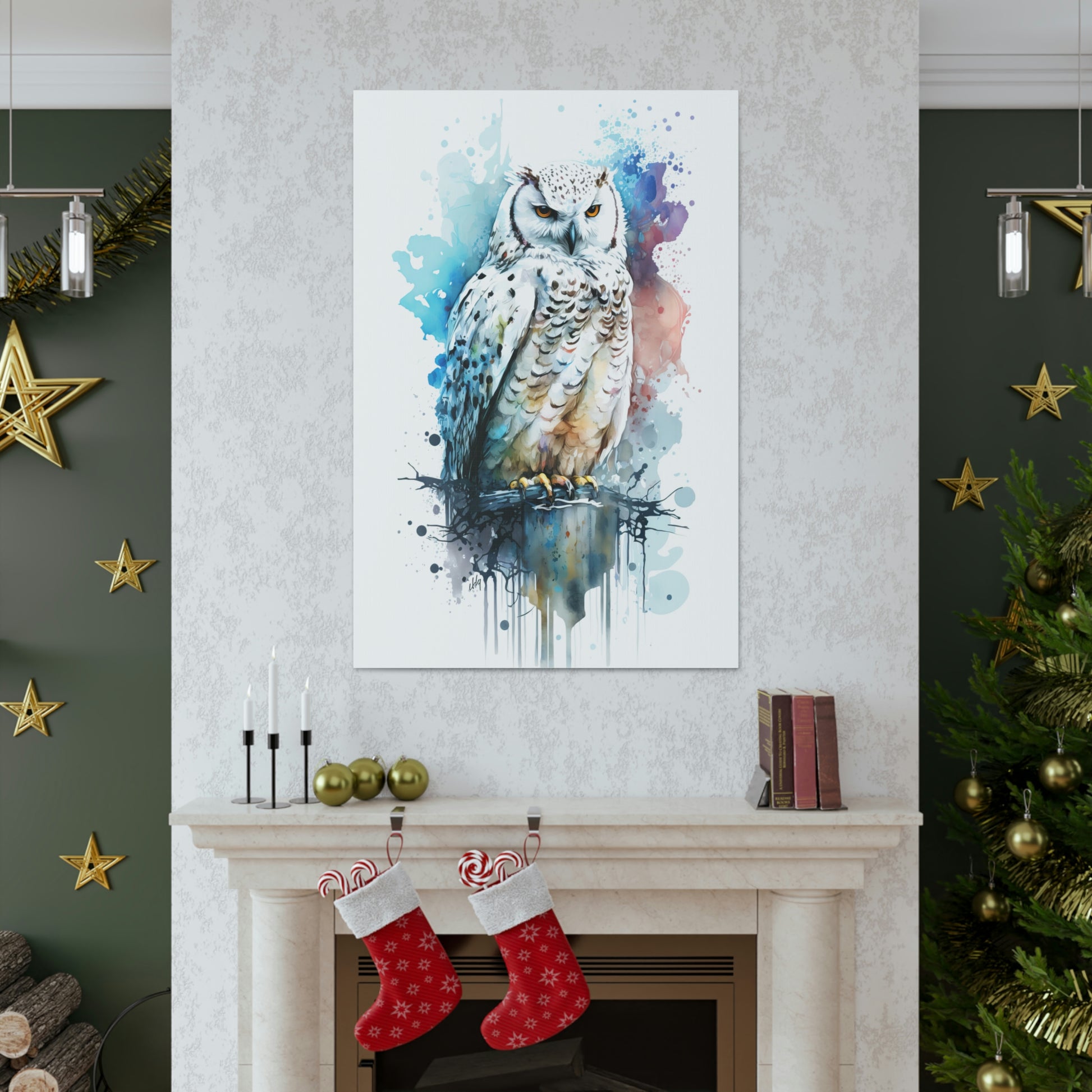 Snow Owl Wall Art from the Wildlife Collection captures the ethereal beauty and keen gaze of this nocturnal hunter on canvas. Its mesmerizing presence serves as a tranquil nod to the mysteries of nature, making it a fitting choice for spaces desiring a blend of elegance and wild inspiration.