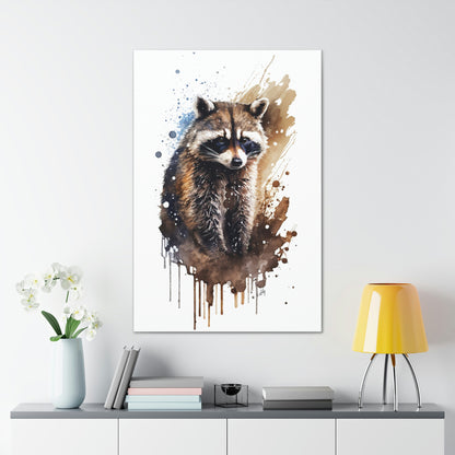 Raccoon Wall Art from the Wildlife Collection elegantly captures the curious and nimble essence of this nocturnal creature on canvas. Perfectly suited for spaces seeking a touch of natural intrigue, this piece offers a harmonious blend of artistry and nature, effortlessly complementing a diverse range of interiors.