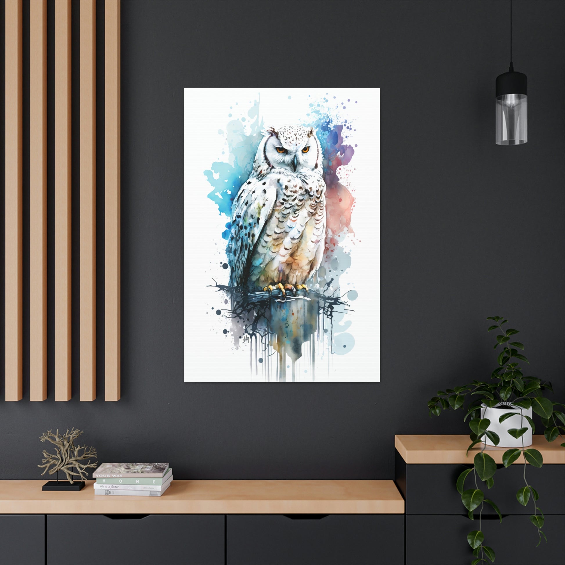 Snow Owl Wall Art from the Wildlife Collection captures the ethereal beauty and keen gaze of this nocturnal hunter on canvas. Its mesmerizing presence serves as a tranquil nod to the mysteries of nature, making it a fitting choice for spaces desiring a blend of elegance and wild inspiration.