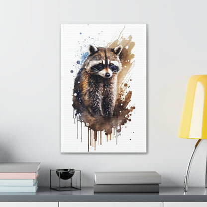 Raccoon Wall Art from the Wildlife Collection elegantly captures the curious and nimble essence of this nocturnal creature on canvas. Perfectly suited for spaces seeking a touch of natural intrigue, this piece offers a harmonious blend of artistry and nature, effortlessly complementing a diverse range of interiors.